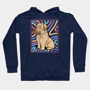 Colorful and Cute Shar Pei Puppy C Hoodie
